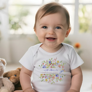 Body Para Bebê Nossa Pequena Florzinha Está Aqui Personalizada