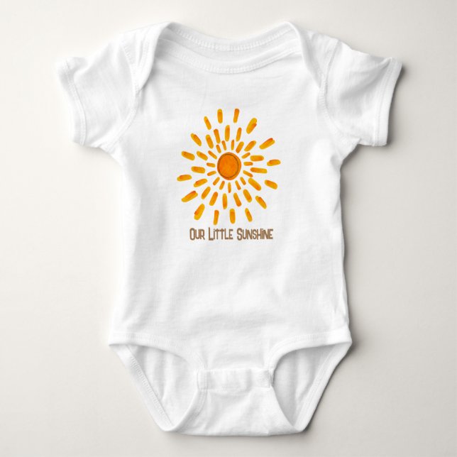 Body Para Bebê Nossa Pequena suite de Bebê Sunshine (Frente)