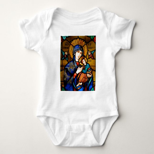 Body Para Bebê nossa senhora de ajuda perpétua (Frente)