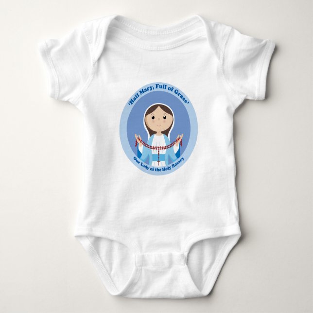 Body Para Bebê Nossa Senhora do Rosário (Frente)