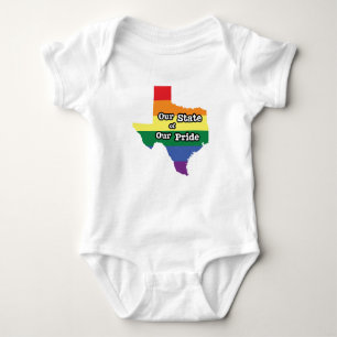 Body Para Bebê Nosso Estado de Orgulho Texas