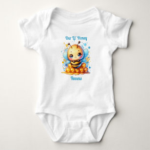 Body Para Bebê Nosso Mel Lil   Abelhas de mel personalizadas