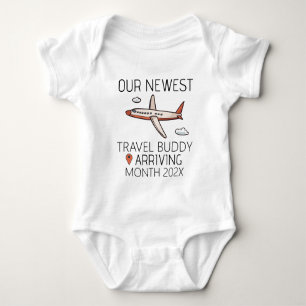 Body Para Bebê Nosso novo amigo Viagem - Avião