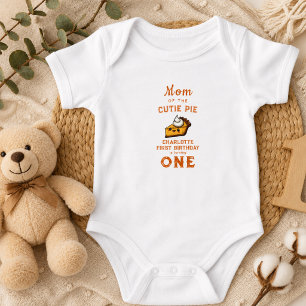 Body Para Bebê Nosso Pequeno Doce Aniversário de 1 Ano do Dia Pi