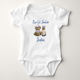 Body Para Bebê Nosso Pequeno Marinheiro Bebê Menino Personalizado