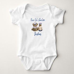 Body Para Bebê Nosso Pequeno Marinheiro Bebê Menino Personalizado