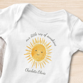 Body Para Bebê Nosso Pequeno Raio De Sol Fofo