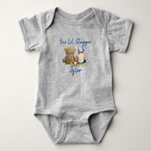 Body Para Bebê Nosso Pequeno Rebatedor Bebê Menino Personalizado