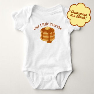Body Para Bebê Nosso Pequeno Tema de Café da Manhã com Panqueca
