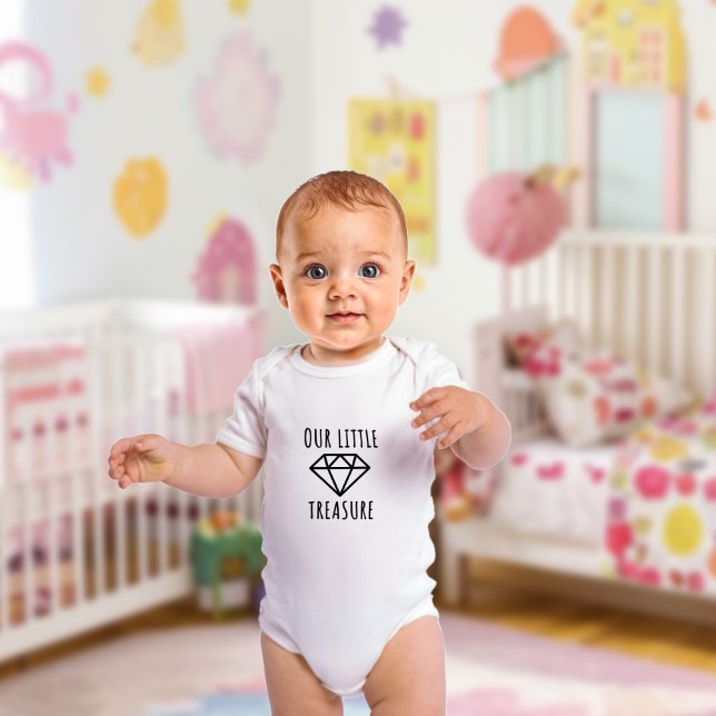 Body Para Bebê Nosso pequeno tesouro. Simples (Criador carregado)