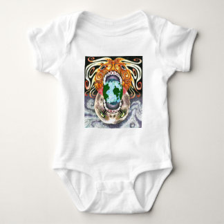 Body Para Bebê Nosso próprio mundo pela Cheio-Cor de Tamsin
