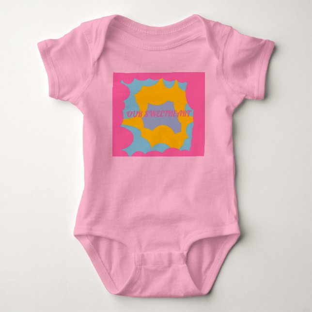 Body Para Bebê Nosso querido bebê precioso padrão respingo (Frente)
