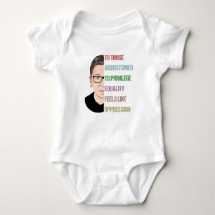 Body Para Bebê Notorioso Poster RBG, Ruth Bader Ginsburg