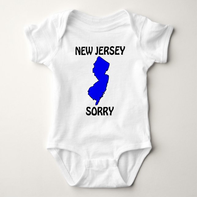 Body Para Bebê Nova Jersey - Desculpe (Frente)