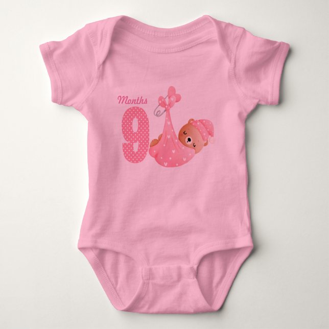 Body Para Bebê Nove meses de processo para bebês (Frente)