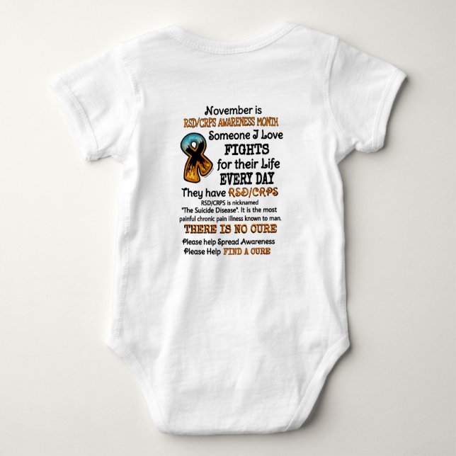 Body Para Bebê Novembro... Alguém Que Eu Amo Luta (Verso)