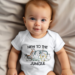 Body Para Bebê Novo ao tema Safari Selvagem