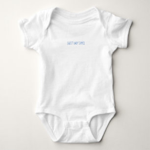 Body Para Bebê Novo Bebê Adorável NAME Azul Menino Chuveiro Diver