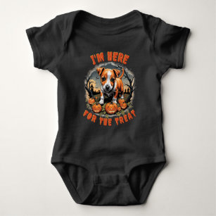 Body Para Bebê Novo Jack Russell Terrier Puppy Halloween