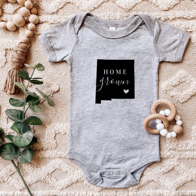 Body Para Bebê Novo México Home Grown State Tee (Criador carregado)
