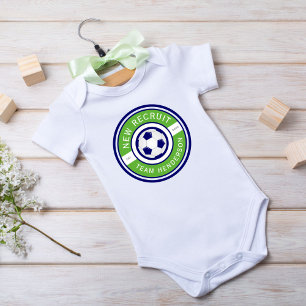 Body Para Bebê "Novo Recrutamento" Nome da família personalizada