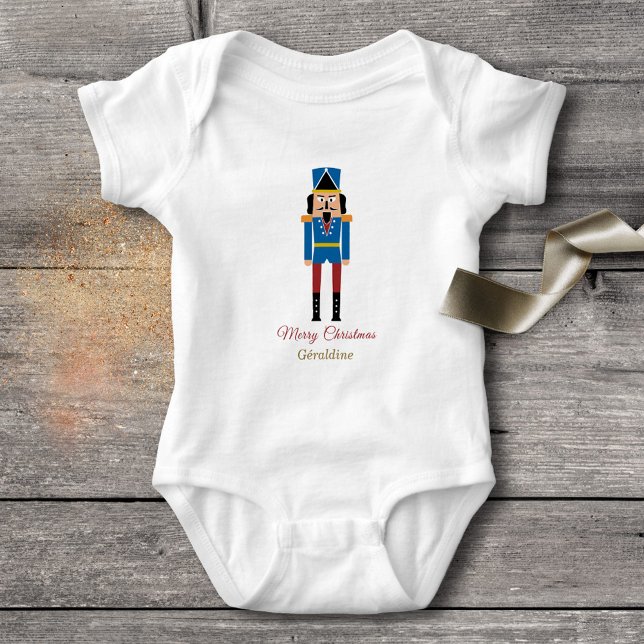 Body Para Bebê Nozes de Natal (Nutcracker Christmas Baby Bodysuit)