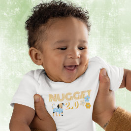 Body Para Bebê Nugget 2.0 Cachorro & Flores