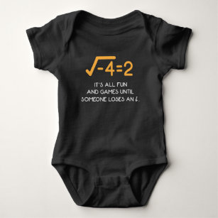 Body Para Bebê Número imaginário Nerd Matemático Engraçado