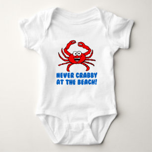Body Para Bebê Nunca Crabby Na Praia