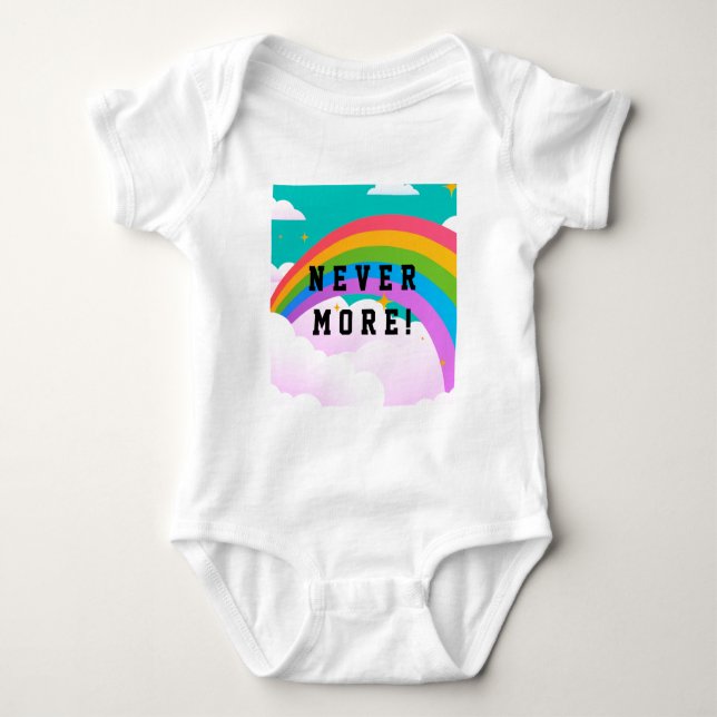 Body Para Bebê nunca mais pacto arco-íris (Frente)