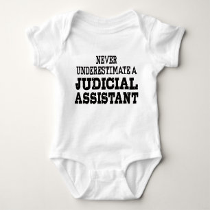 Body Para Bebê Nunca subestime um assistente judicial