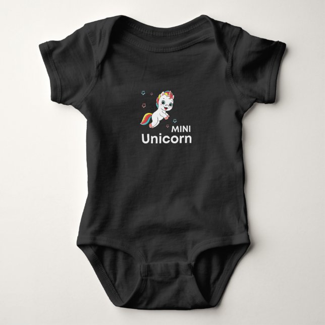 Body Para Bebê Nunicórnio Moderno de bebê bonito (Frente)