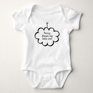 Body Para Bebê Nuvem Personalizada na Corda