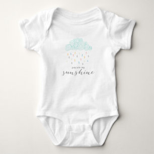 Body Para Bebê Nuvens de chuva