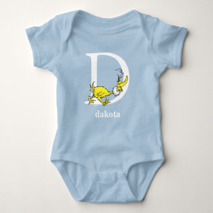 Body Para Bebê O ABC do Dr. Seuss: Letra D - Branco Adicione se