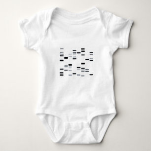 Body Para Bebê O ADN codifica o preto da arte no branco