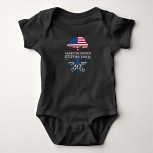 Body Para Bebê O americano crescido com Scottish enraíza