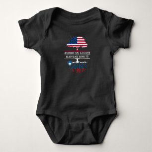 Body Para Bebê O americano crescido com Slovene enraíza