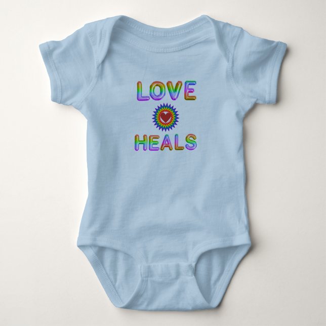 Body Para Bebê O amor cura (Frente)