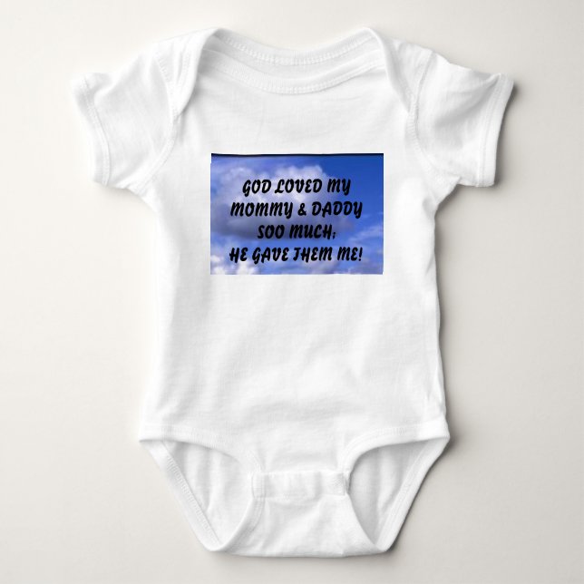 Body Para Bebê O amor do deus (Frente)