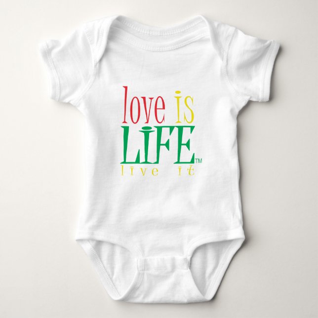 Body Para Bebê O amor é vida (Frente)