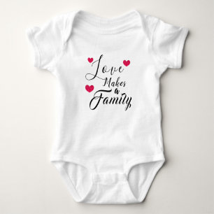 Body Para Bebê O amor faz uma família - adopção da assistênci