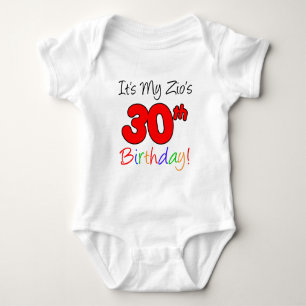 Body Para Bebê O aniversário de 30 anos de Zio