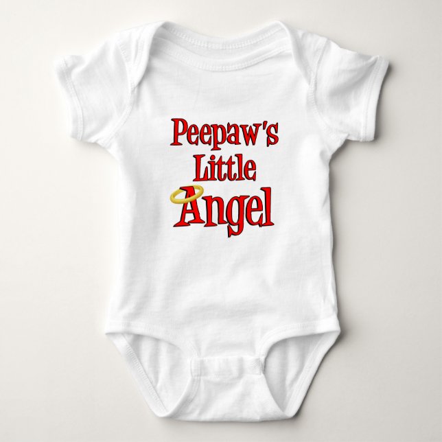 Body Para Bebê O Anjo Pequeno de Peepaw (Frente)