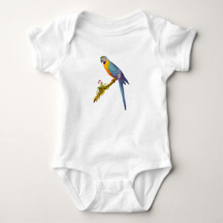 Body Para Bebê O azul e o amarelo são, ilustração do vintage