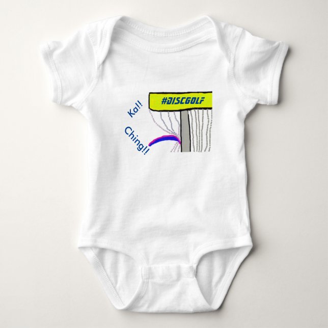Body Para Bebê O bebê do #DiscGolf, onsie (Frente)