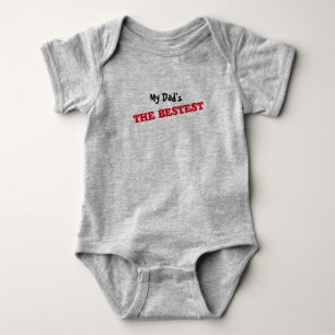 Body Para Bebê O Bestest do meu pai -
