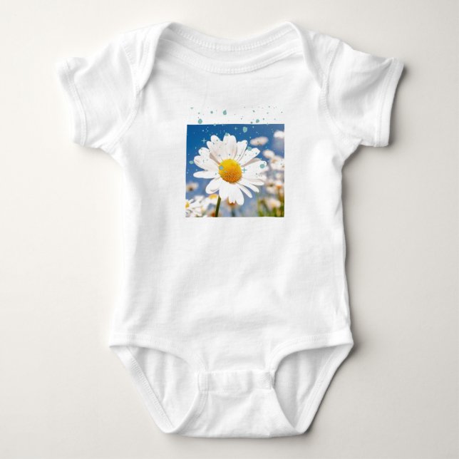 Body Para Bebê O Bodyfato Daisy Bebê Blooming. (Frente)