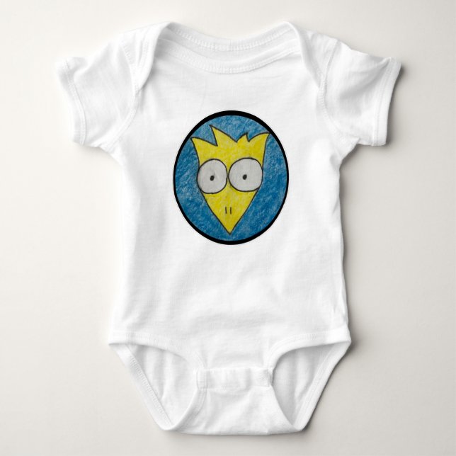 Body Para Bebê O Bodysuit da galinha (Frente)