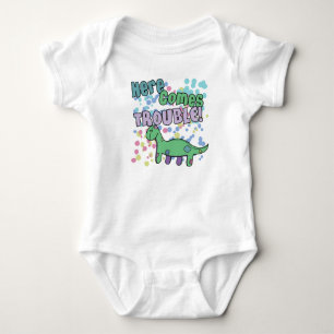 Body Para Bebê O Brontosaurus aqui vem roupa do problema